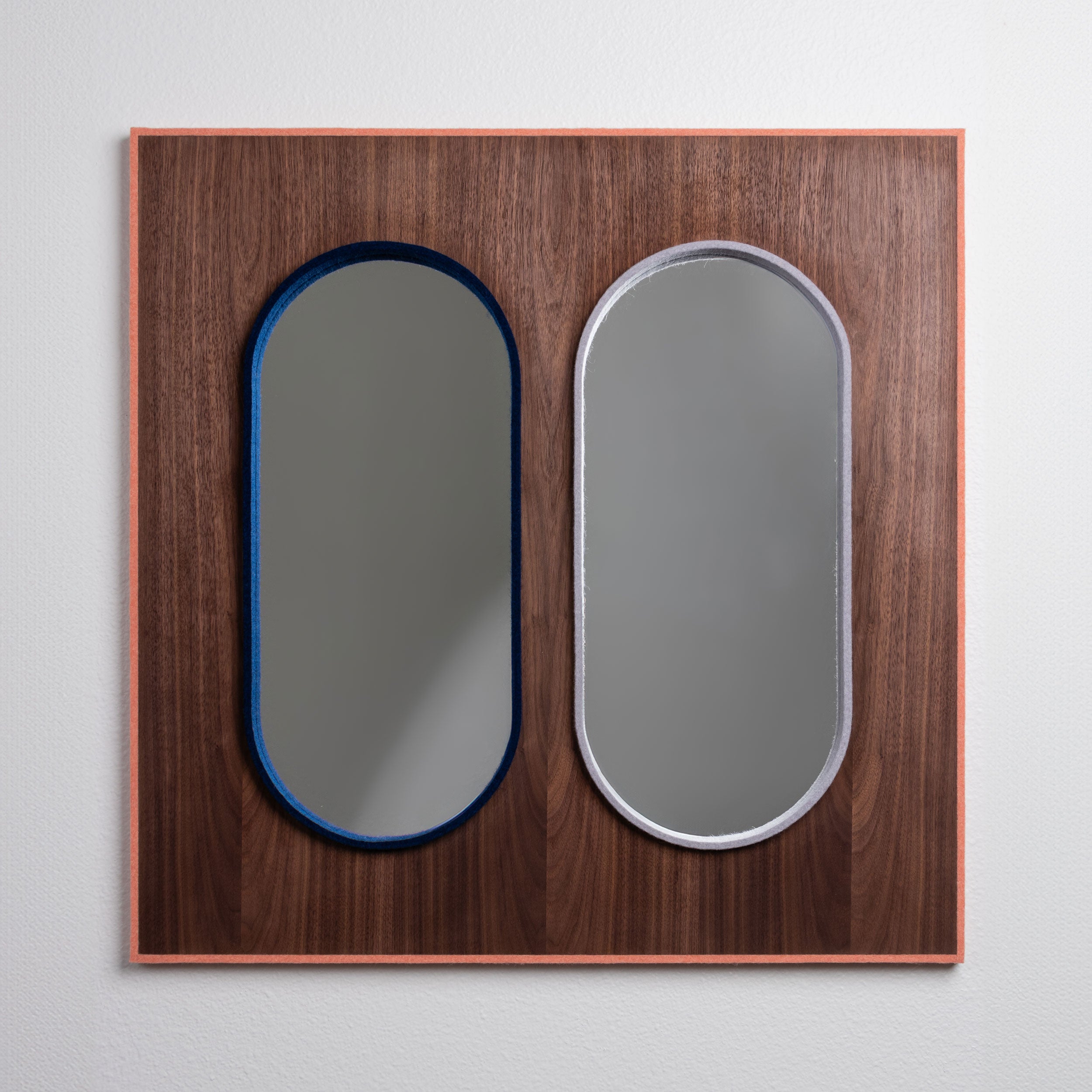 Juxt Felt Trim Mirror | Sleek and Colorful Mirrors