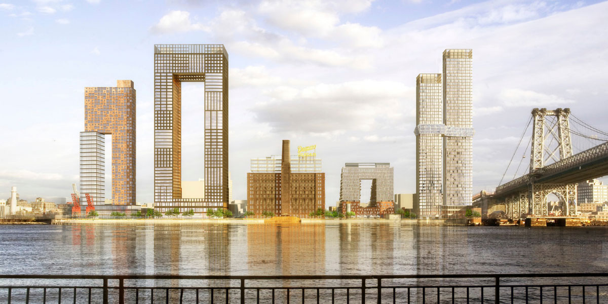 Rendering of the Domino Sugar Factory redevelopment